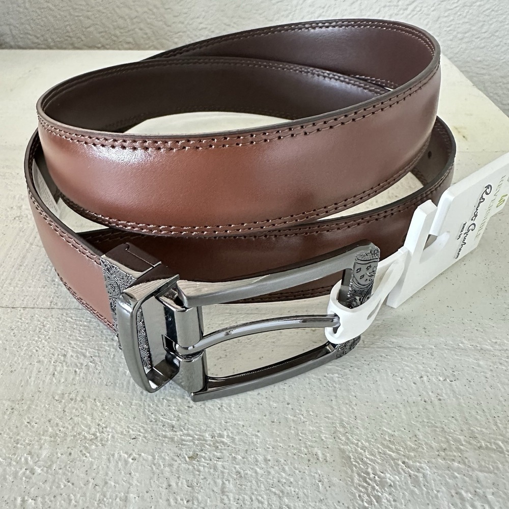 Robert Graham Men's Barolo Leather Reversible Belt Brown/Tan Sz 40 NWT